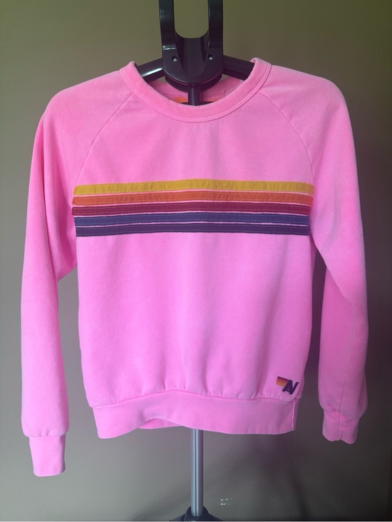 Aviator Nation Tops - Avaitor Nation Sweatshirt with Rainbow Stripes- XS